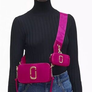Marc Jacobs Fuchsia Crossbody Bag Duo